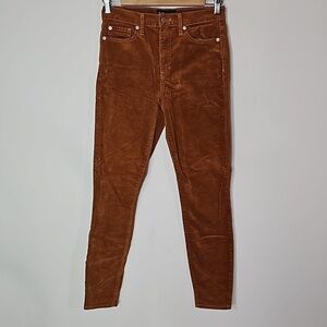 Gap 27x26 orange/brown corduroy leggings